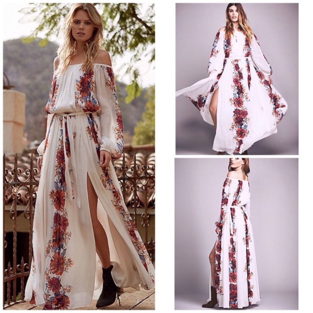 FREE PEOPLE Bardot Maxi Dress